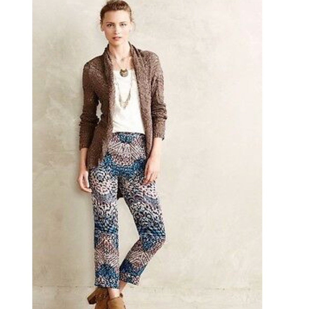 Anthropologie Elevenese Lanikai Printed Trousers